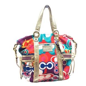 Coach Hampton Straw Tote / Coach Hampton Natural Woven Tote